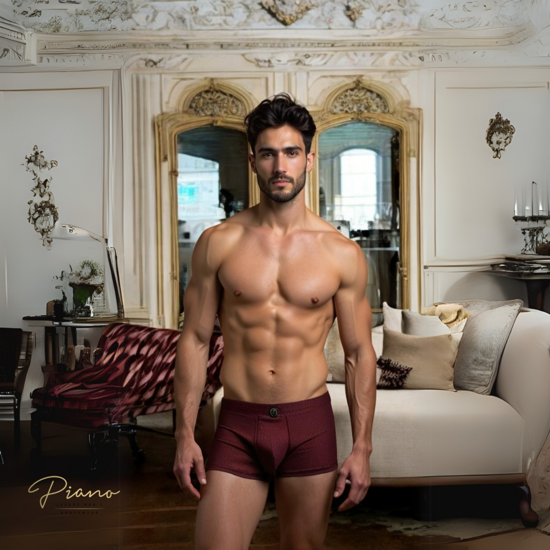 The Ambassador - burgundy boxer briefs
