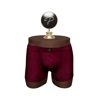 The Ambassador - burgundy boxer briefs